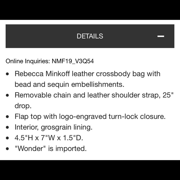 Rebecca Minkoff Beaded Wonder Small Love Crossbody Bag - Picture 6 of 7